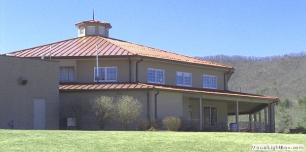 outside view of a home with a mountain behind