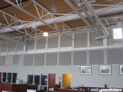 interior of a large office space